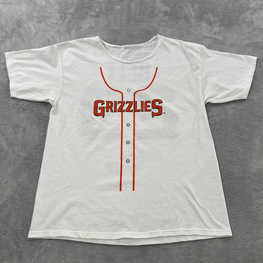 Fresno Grizzlies Brandon Belt Baseball T-Shirt XL White Mens SF Giants MiLB Tee